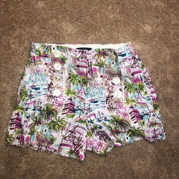 J. Crew Harbor Print Sailor Shorts Size 00 - Picture 11 of 13